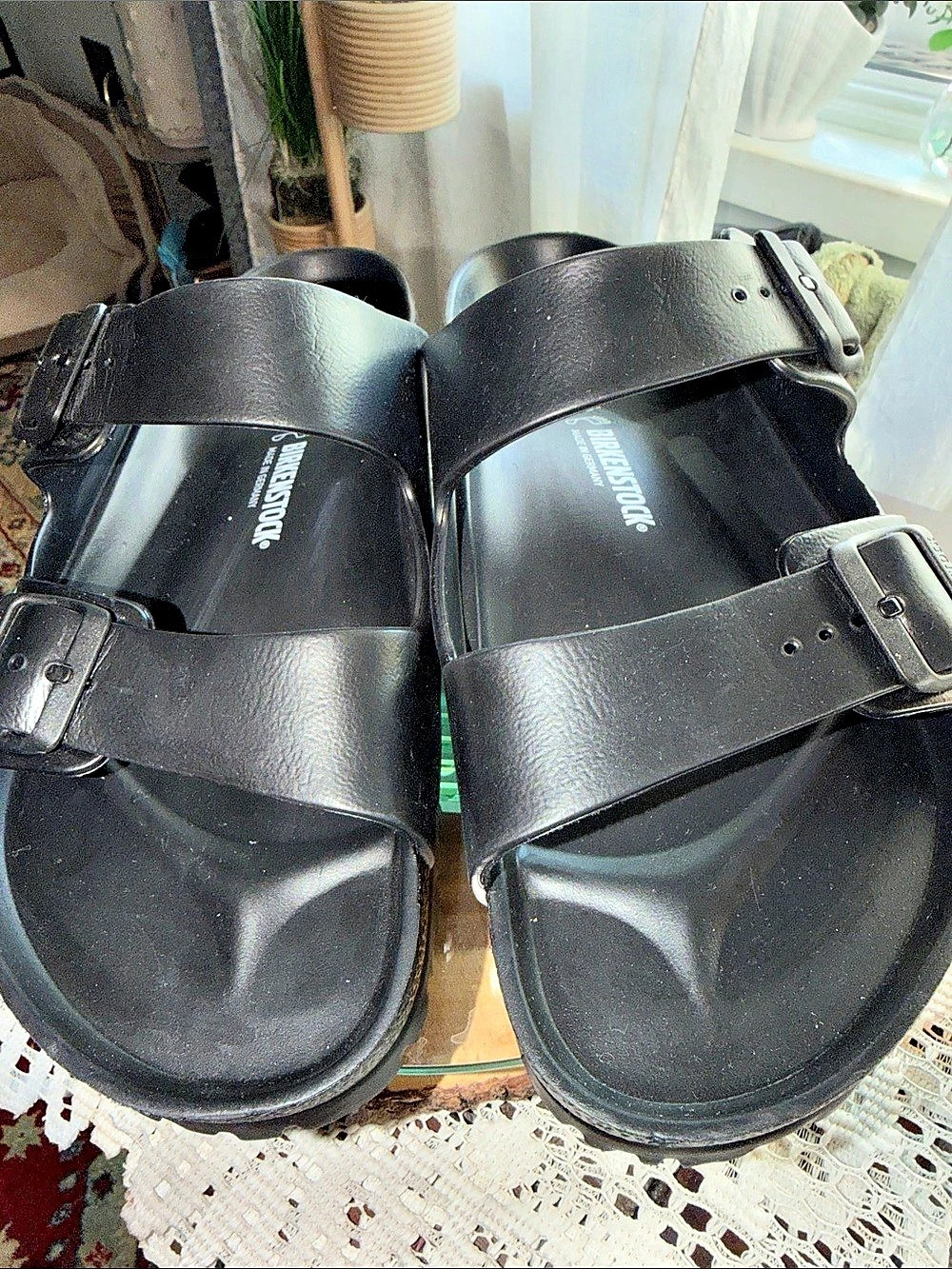 Birkenstock Arizona EVA Black Buckle Sandals EU 39